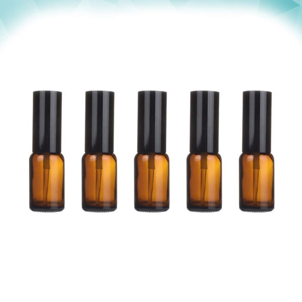 TOPBATHY 5-Pack Mini Spray Bottles - Portable Soap Dispenser, Essential Oil Mist Sprayer, Lotion Container & Makeup Spray Bottle - Refillable Empty Bottles for Travel, Home & Beauty Essentials