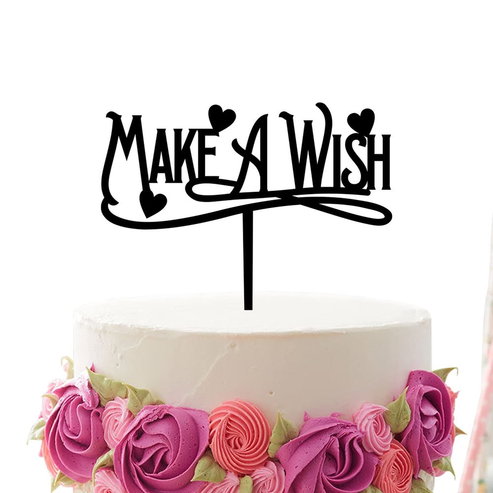Mr & Mrs Wedding Cake Topper - Personalized Acrylic Black Cake Topper for Engagement, Anniversary & Bridal Shower Decor - Elegant Cake Decoration for Wedding Parties & Romantic Celebrations