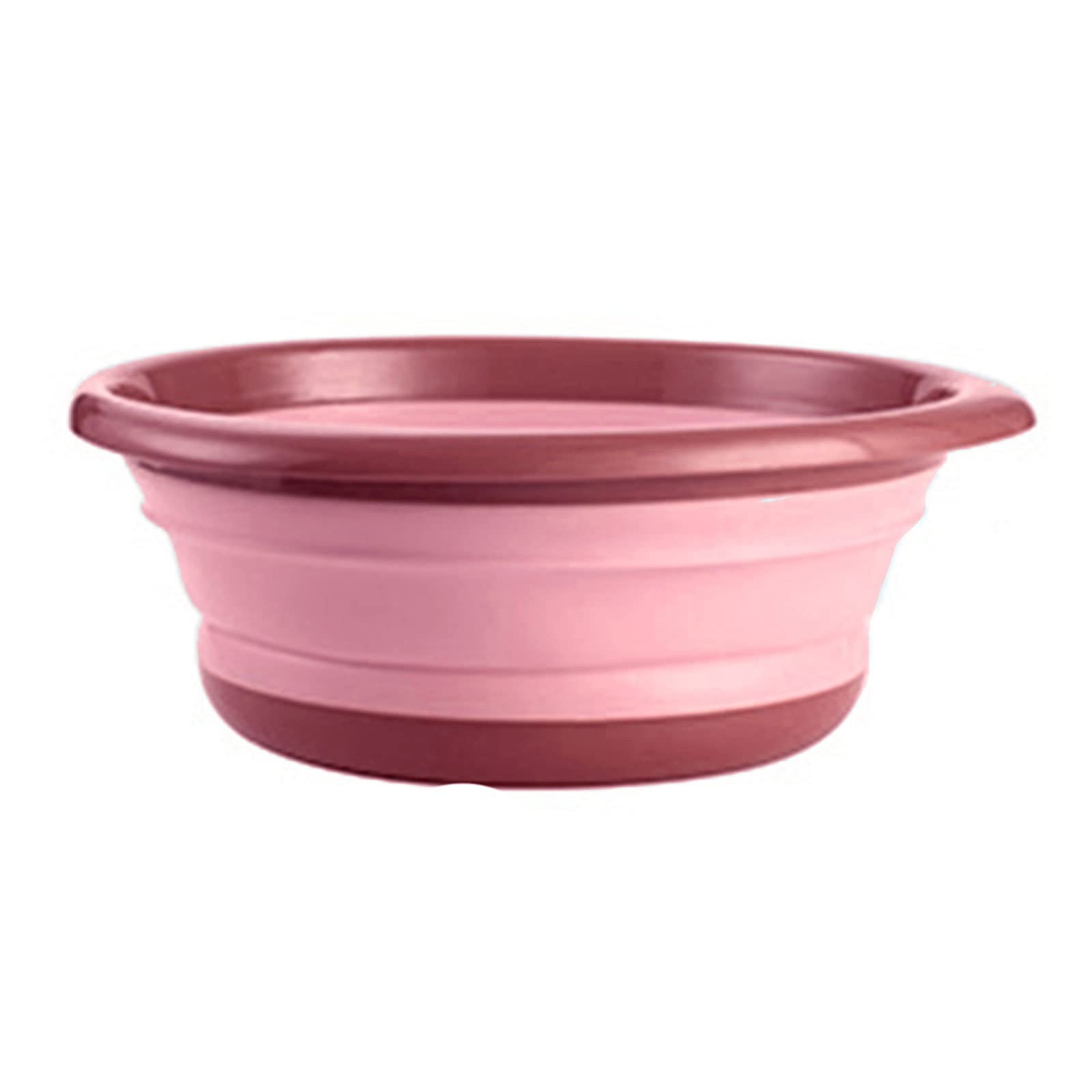 GULRUH Collapsible Wash Basin - Portable Folding Sink for Outdoor Travel, Camping, Laundry, Face Washing & Kitchen Use | Lightweight & Space-Saving | Perfect for Bathroom, RV & Dorm (Pink)