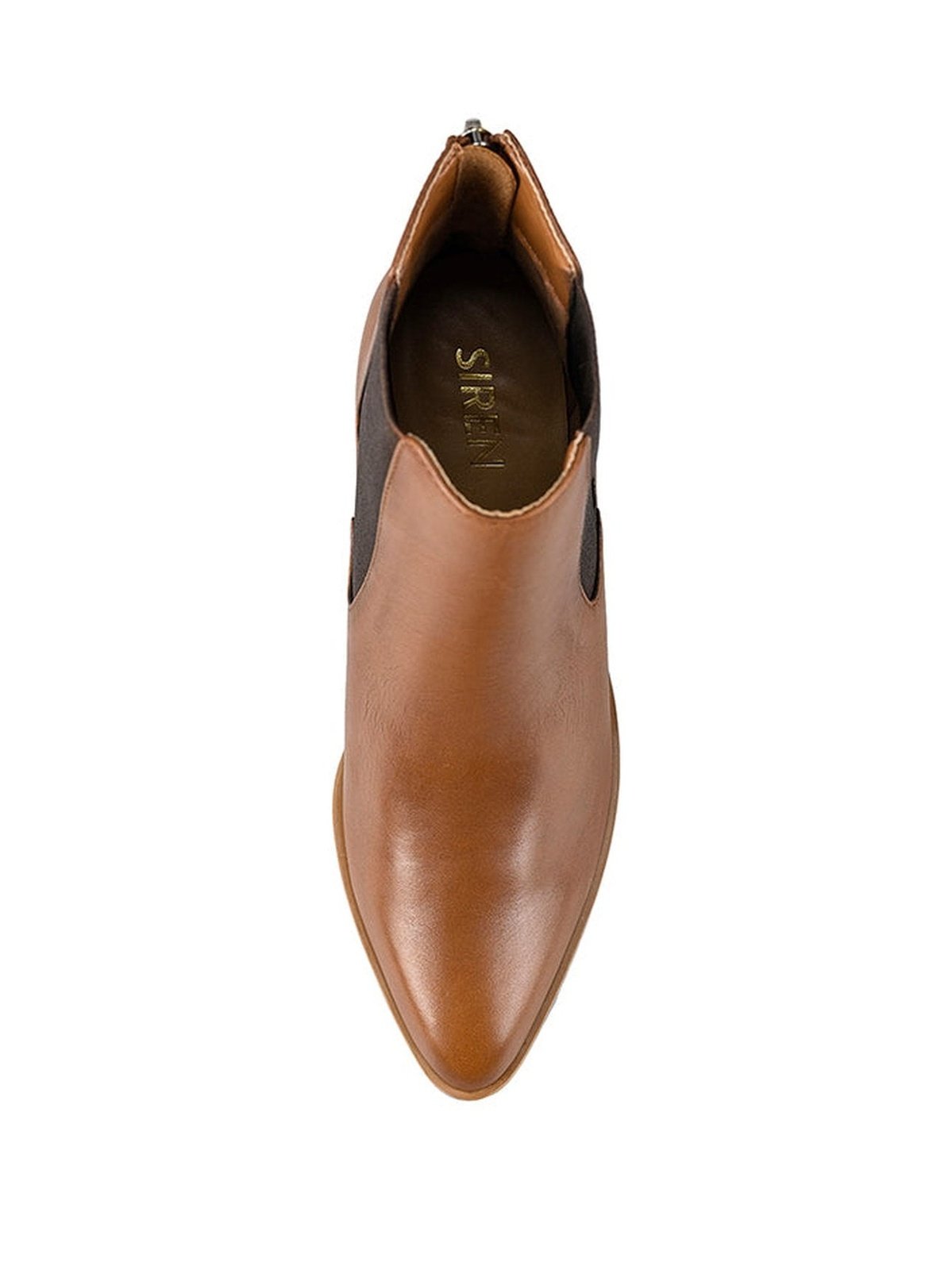 Laurah Chelsea Ankle Boots for Women - Genuine Tan Leather Mid-Calf Boots - Comfortable Slip-On Style for Casual Outfits & Office Wear