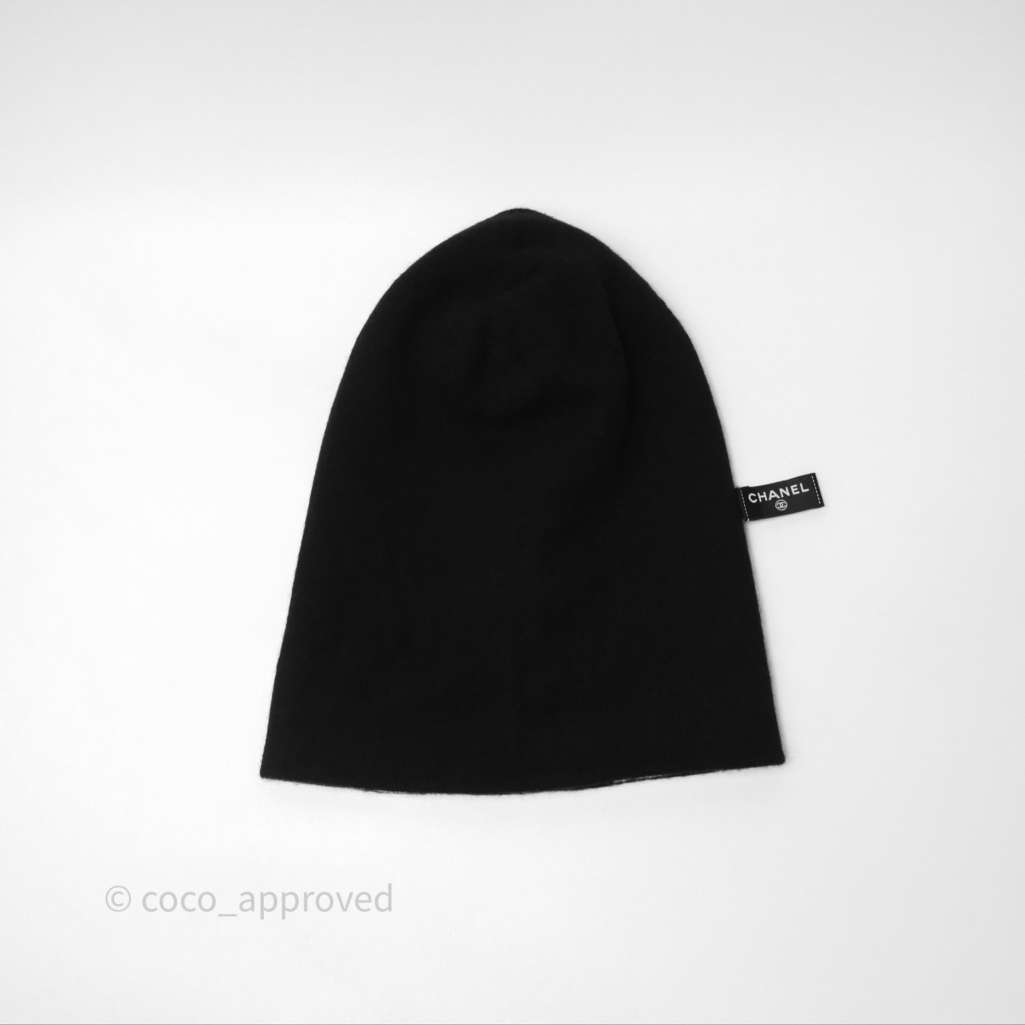 Chanel Cashmere Printed Knit Beanie Hat - Luxury Winter Warm Soft Unisex Fashion Accessory for Women & Men - Perfect for Skiing, Snowboarding & Cold Weather Outfits