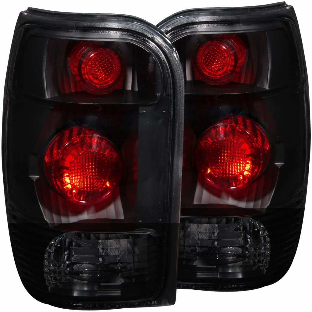 ANZO Dark Smoke Tail Lights for Ford Explorer 1998-2001 | Replacement LED Brake Lights | Perfect for Off-Roading & Night Driving (Model 221186)