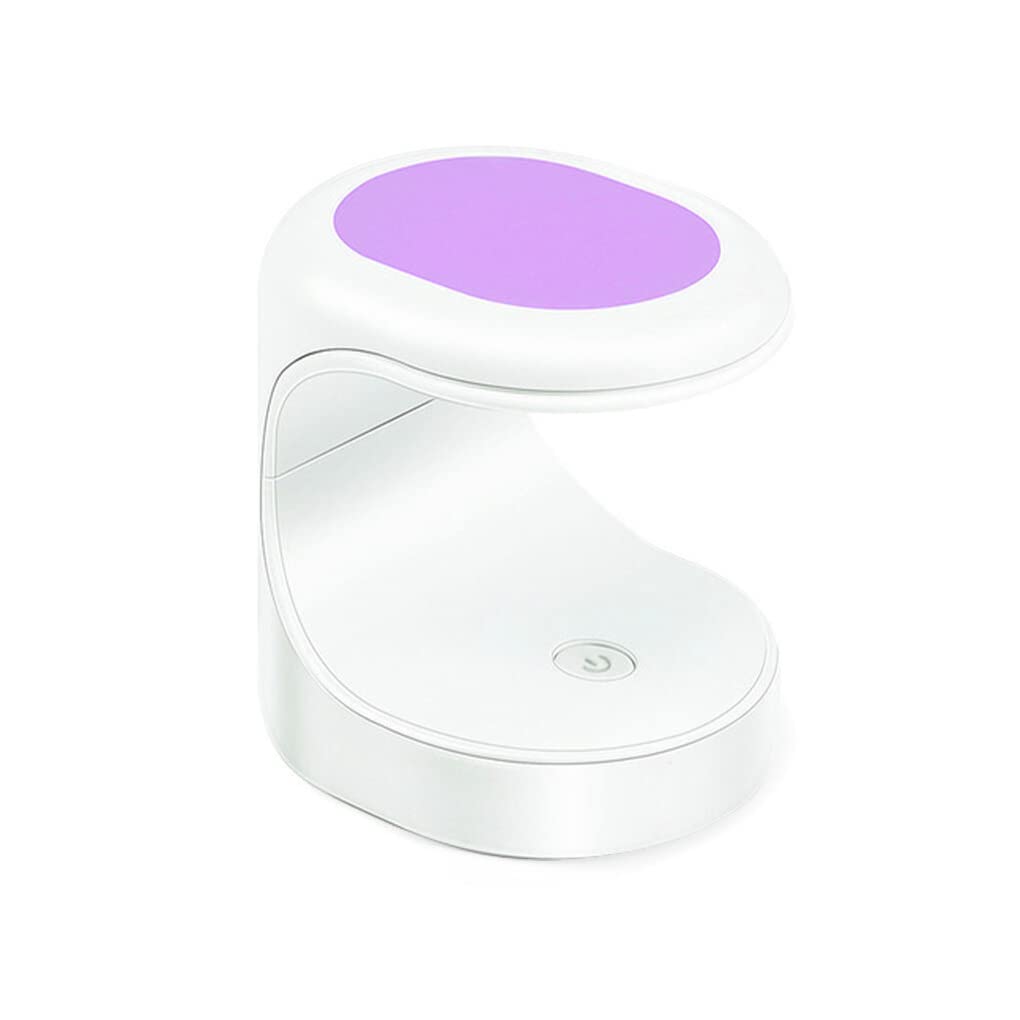 Kawehiop LED Portable Nail Dryer - Fast Curing Manicure Lamp for Gel Polish with UV/LED Light - Compact Home & Travel Nail Art Tool (Purple) | Perfect for At-Home Manicures, Salon Professionals & Nail Art Enthusiasts