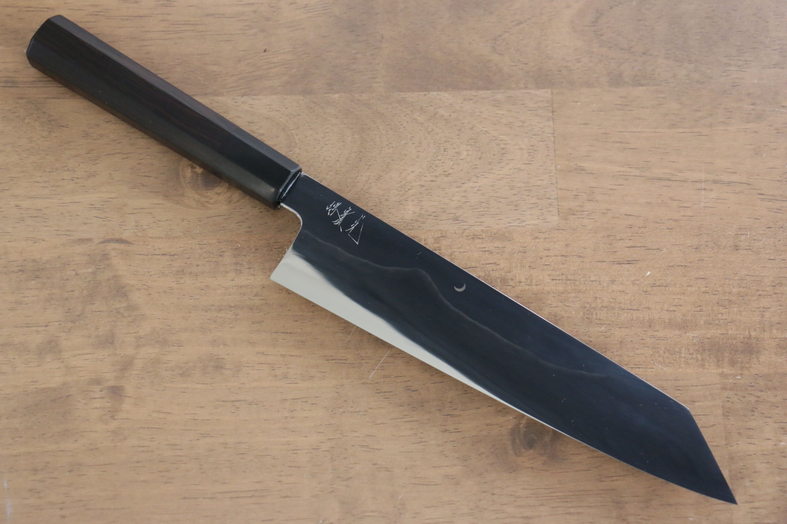 Jikko Fujisan Honyaki White Steel No.3 Kiritsuke Gyuto Knife 210mm - Japanese Chef Knife with Ebony Wood Handle - Perfect for Sushi, Sashimi & Precision Cutting