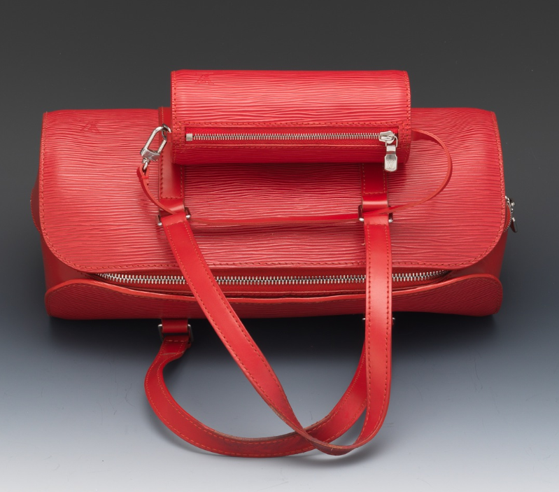 Louis Vuitton Soufflot Handbag - Black Epi Leather with Red Accents | Luxury Crossbody Bag for Women | Perfect for Work, Travel & Evening Events