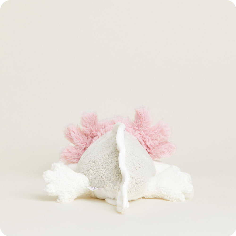 White Axolotl Warmies - Microwaveable Plush Heating Pad for Stress Relief & Pain Relief - Perfect for Kids, Adults & Anxiety Relief at Home or Office