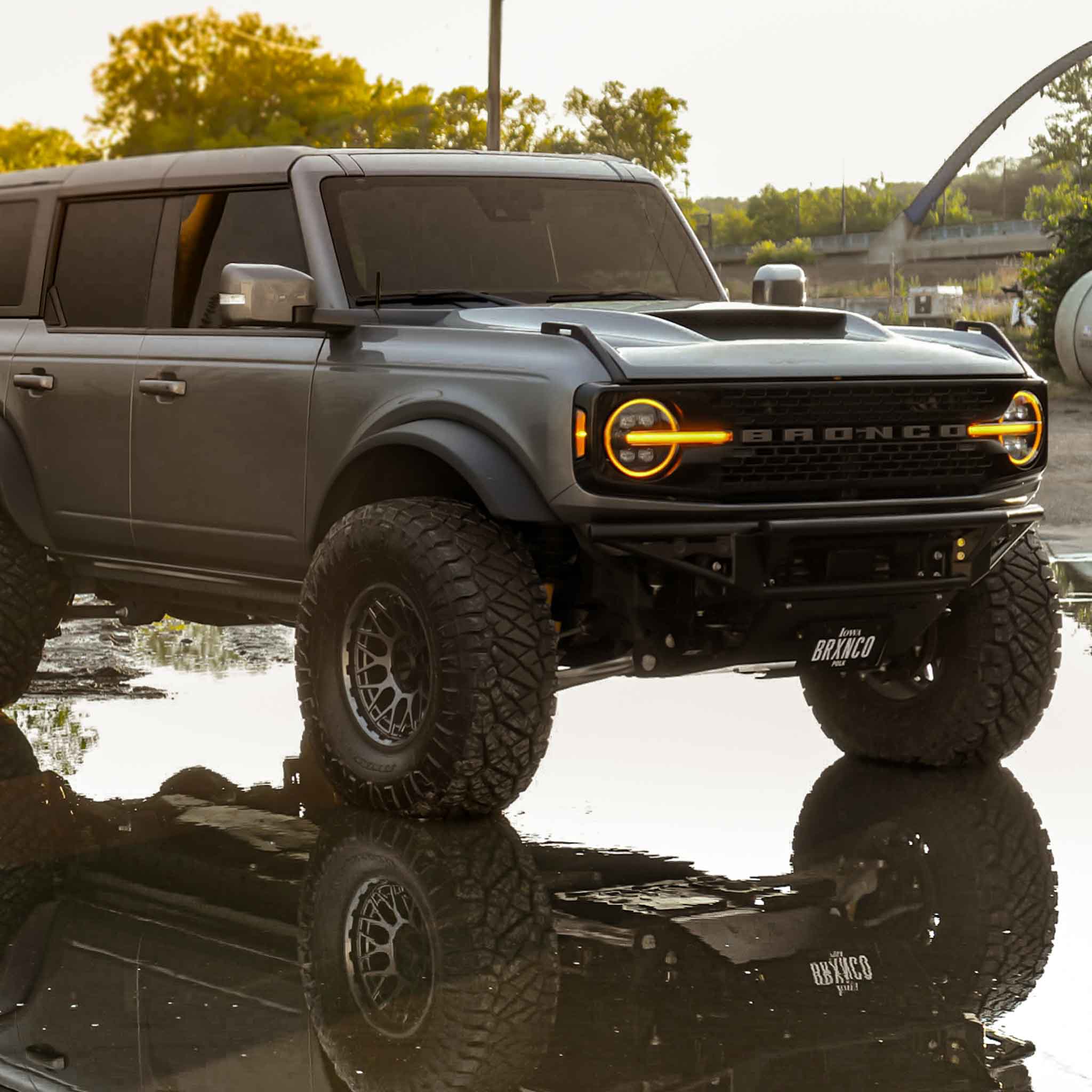 2021-2025 Ford Bronco Performance Ram Air Hood - High Flow Cold Air Intake for Off-Road & Street Use - Enhances Engine Power & Cooling System