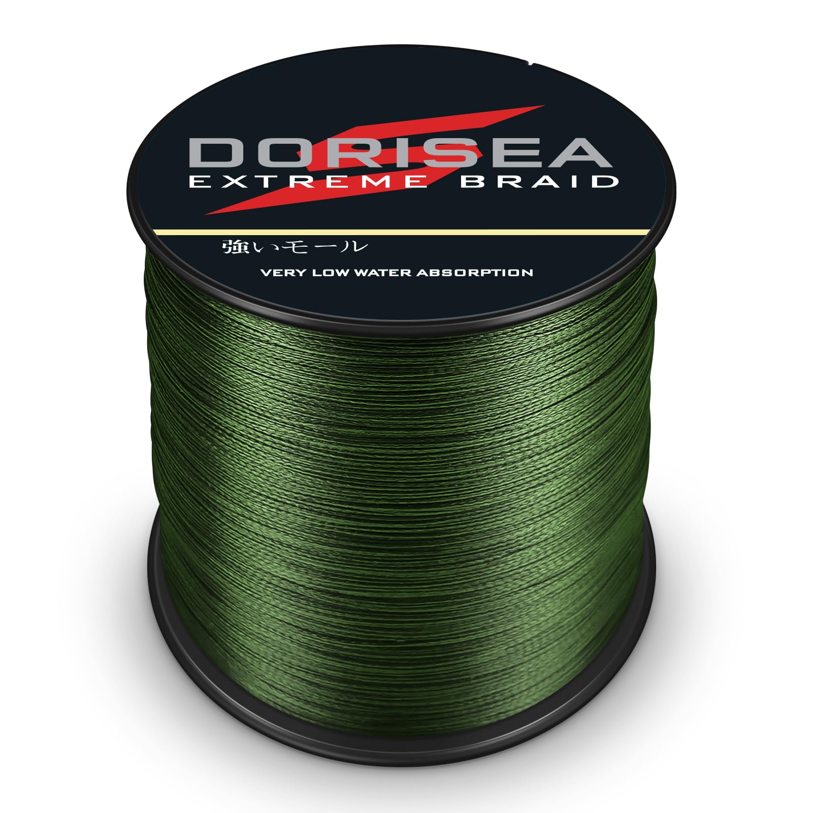 Extreme Braid 100% PE Army Green Braided Fishing Line - 109 to 2187 Yards, 6-550LB Test Strength - Super Strong Zero Stretch Fishing Wire for Saltwater & Freshwater - Perfect for Bass, Trout & Deep Sea Fishing