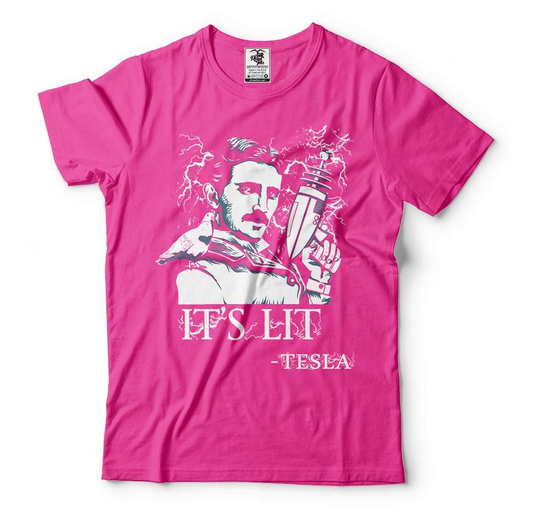 Premium Nikola Tesla Scientist Electrician Inventor Graphic T-Shirt - Cool Science & Tech Apparel for Tesla Fans, Gifts & Casual Wear