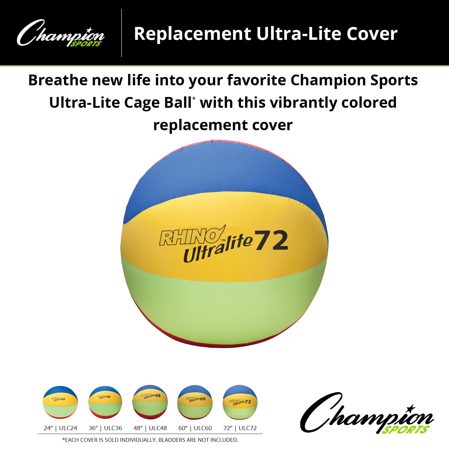 Champion Sports Replacement Ultra Lite Cover - Lightweight Durable Sports Equipment Protection for Baseball, Softball, and Soccer - Perfect for Training, Games, and Outdoor Practice