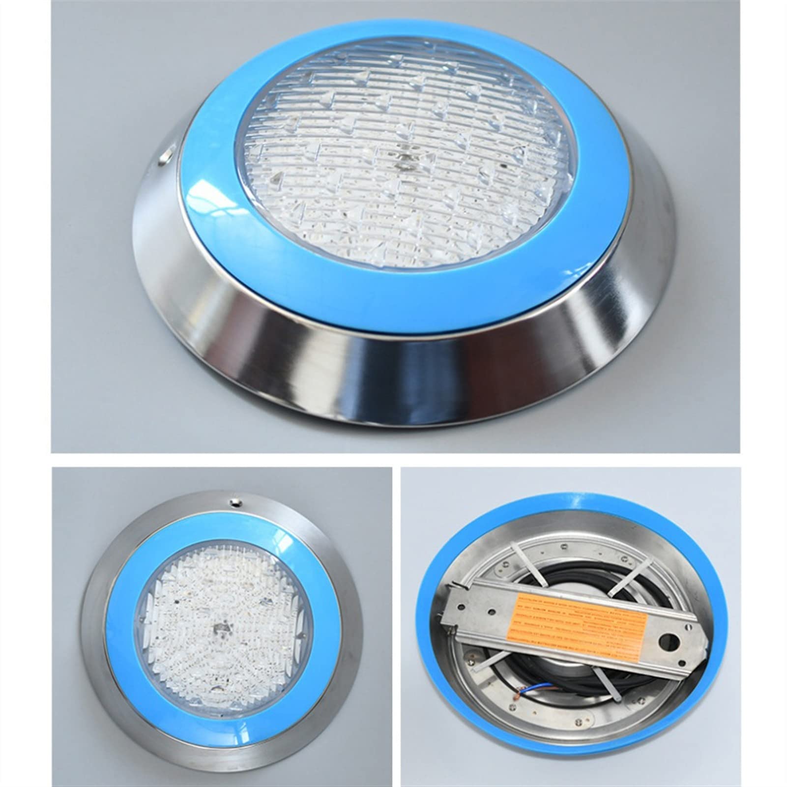TOMYEUS Underwater LED Pool Light - RGB Color Changing Stainless Steel Wall Mounted Swimming Pool Light with Remote Control, Perfect for Pools, Fountains, Spas, and Water Features