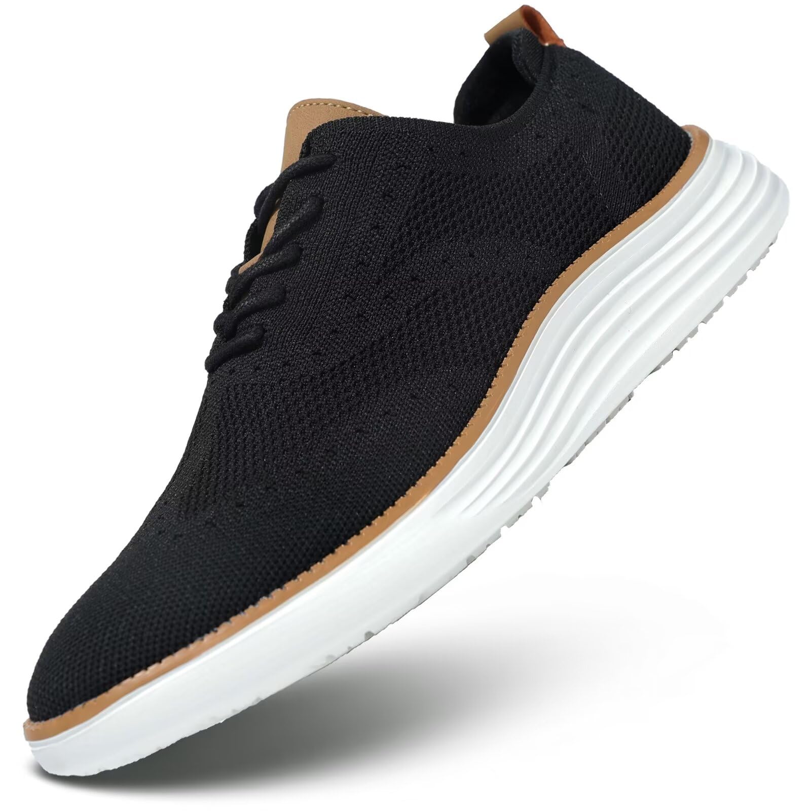 Men's Lightweight Oxford Lace-Up Casual Sneakers - Comfortable Walking Shoes for Work, Travel & Everyday Wear