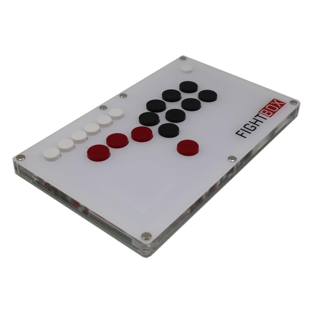 FightBox B1-PC All Button Leverless Arcade Fight Stick Game Controller for PC, PS3, Nintendo Switch - Perfect for Fighting Games, eSports & Retro Gaming