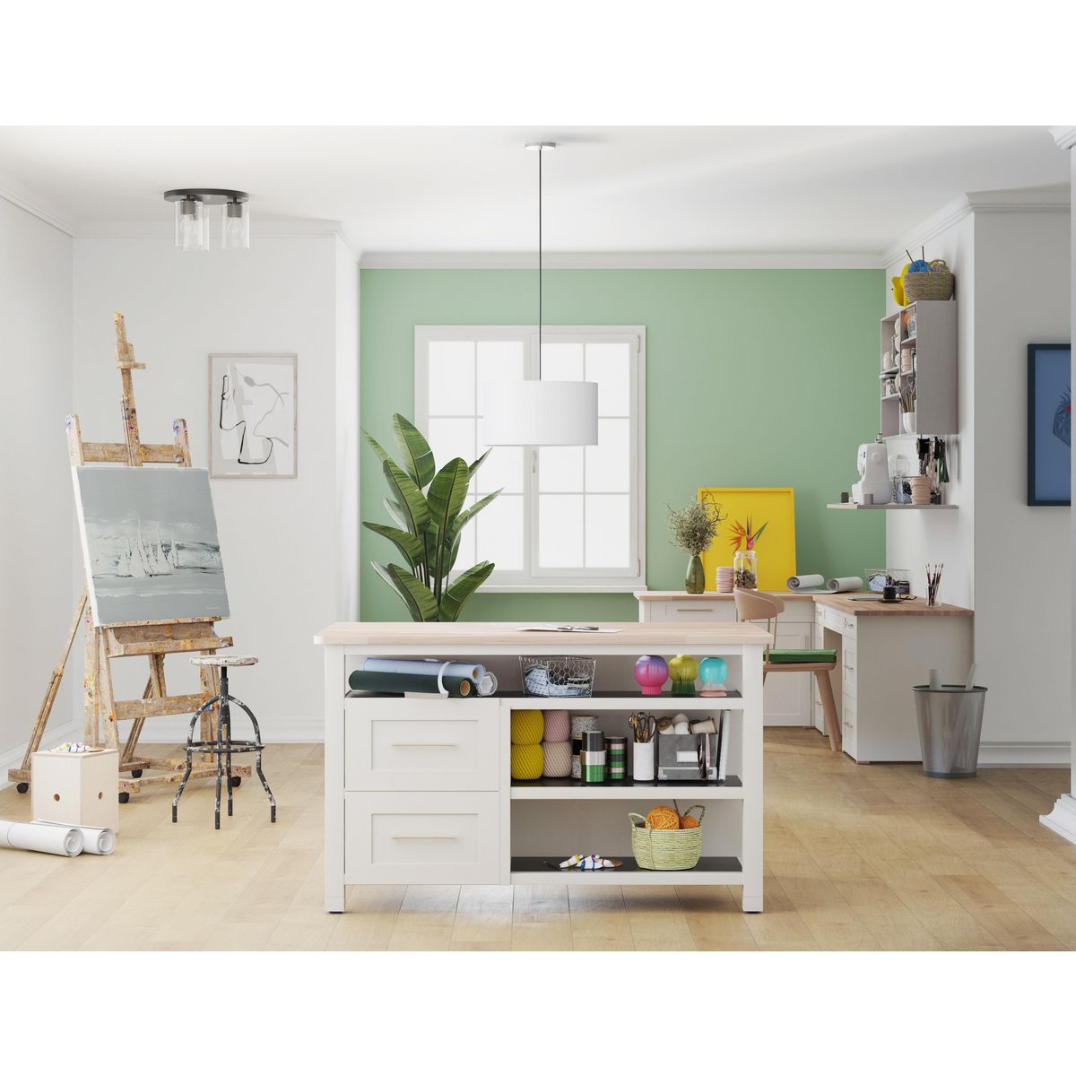 Cofield Collection 12 Inch Three Light Flush Mount Ceiling Light Fixture - Modern P350238 for Bedroom, Living Room & Hallway Lighting