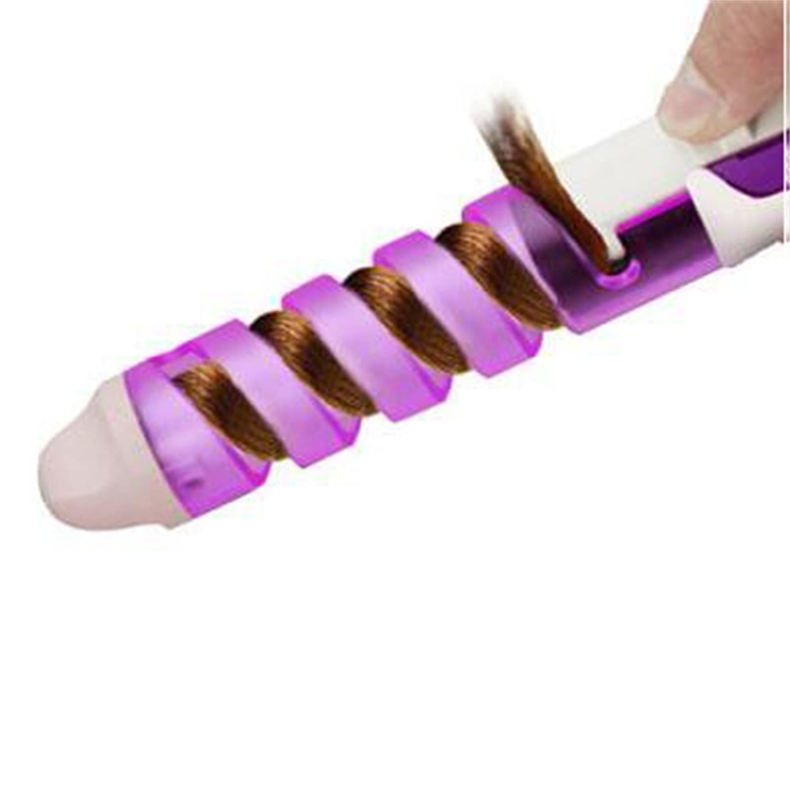 Professional Hair Salon Curling Iron - Spiral Curl Ceramic Hair Curler & Waver Maker with Adjustable Temperature for Salon-Quality Waves, Curls & Beachy Looks at Home