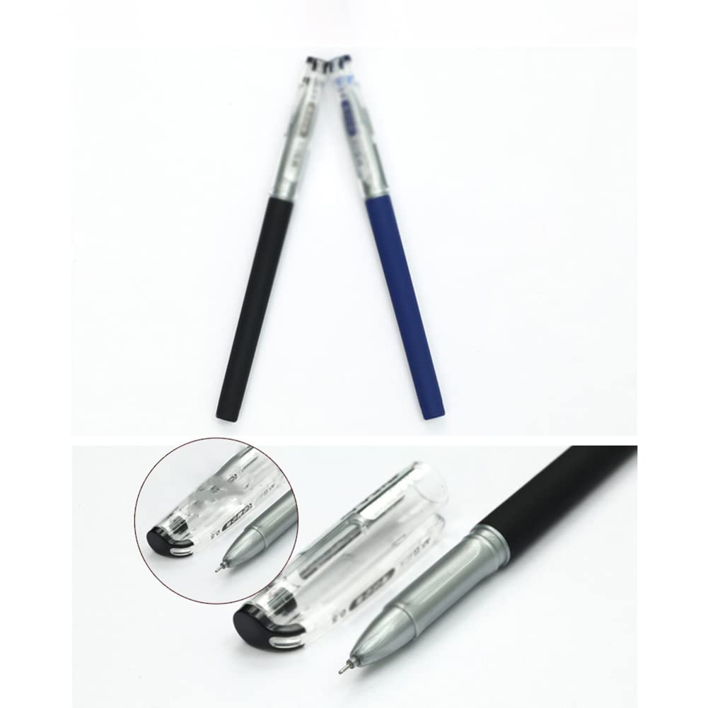 Premium 12-Pack Black Gel Pens - 0.4mm Ultra Fine Point Rolling Ball Pens with Quick-Drying Ink & Comfortable Grip - Smooth Writing for School, Office, Journaling, Art & Note Taking