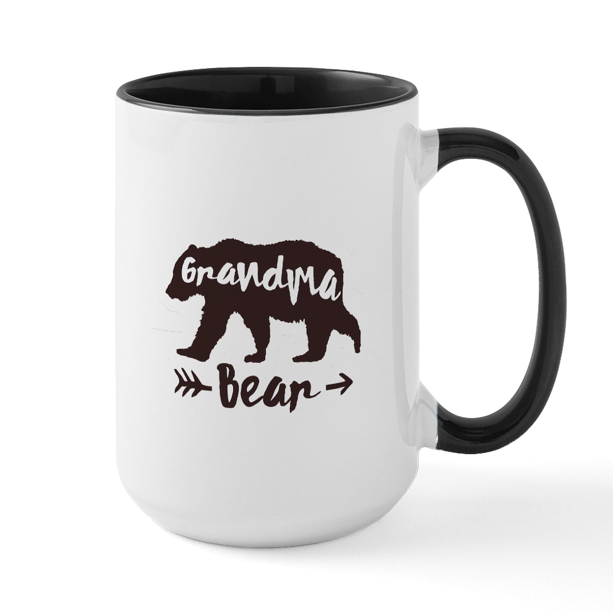 Grandma Bear Ceramic Coffee Mug 15 oz (444 ml) - Cute & Durable for Hot Drinks, Perfect for Tea, Coffee, Hot Chocolate - Ideal Gift for Grandmothers, Mothers Day, Birthday & Family Gatherings