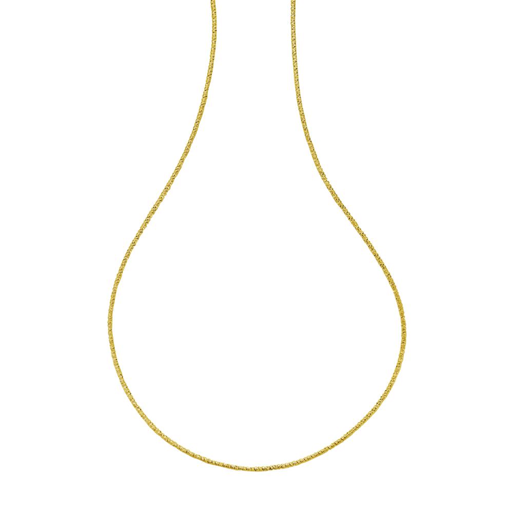 14K Gold 1.7mm Sparkle Spring Chain Necklace - Dainty Layering Jewelry for Women, Perfect for Everyday Wear & Special Occasions