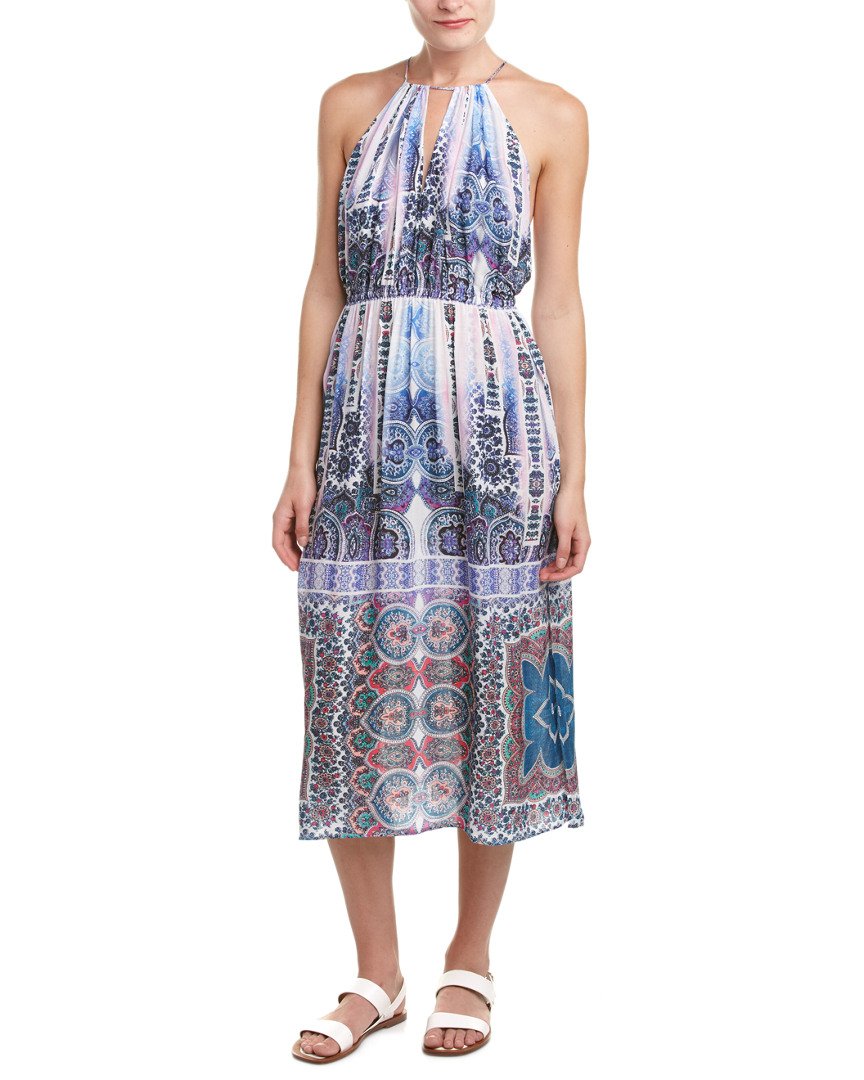 Nanette Lepore Women's Paros Paisley Midi Cover Up Dress - Stylish Beachwear for Summer Vacations & Poolside Lounging