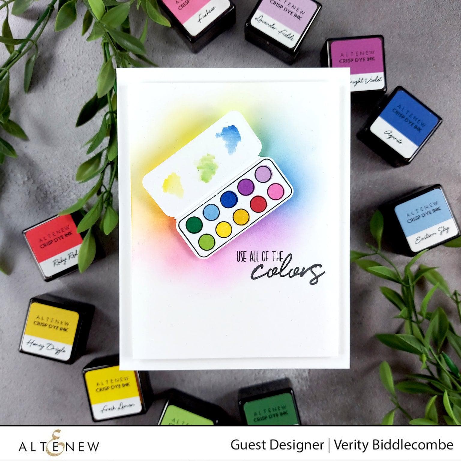 Mini Paintbox Stamp & Die Set for Card Making & Scrapbooking - Perfect for DIY Crafts, Greeting Cards & Paper Projects