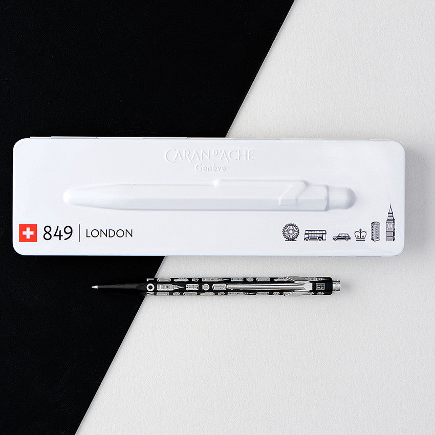 Caran d'Ache 849 Ballpoint Pen Special Edition London - Premium Swiss Writing Instrument for Professionals & Collectors - Perfect for Office, Gifts & Luxury Stationery Collections