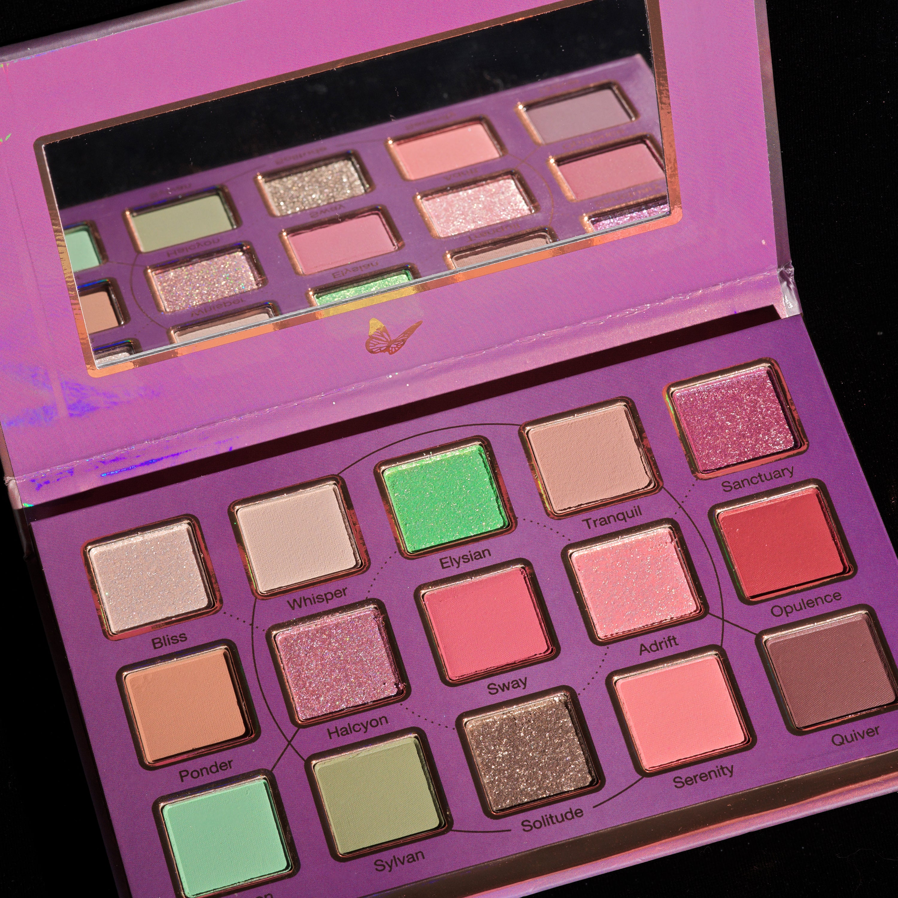 Mellow Grove Eyeshadow Palette - 12 Highly Pigmented Matte & Shimmer Eyeshadows for Stunning Eye Makeup | Perfect for Day & Night Looks, Parties, and Professional Makeup Artists