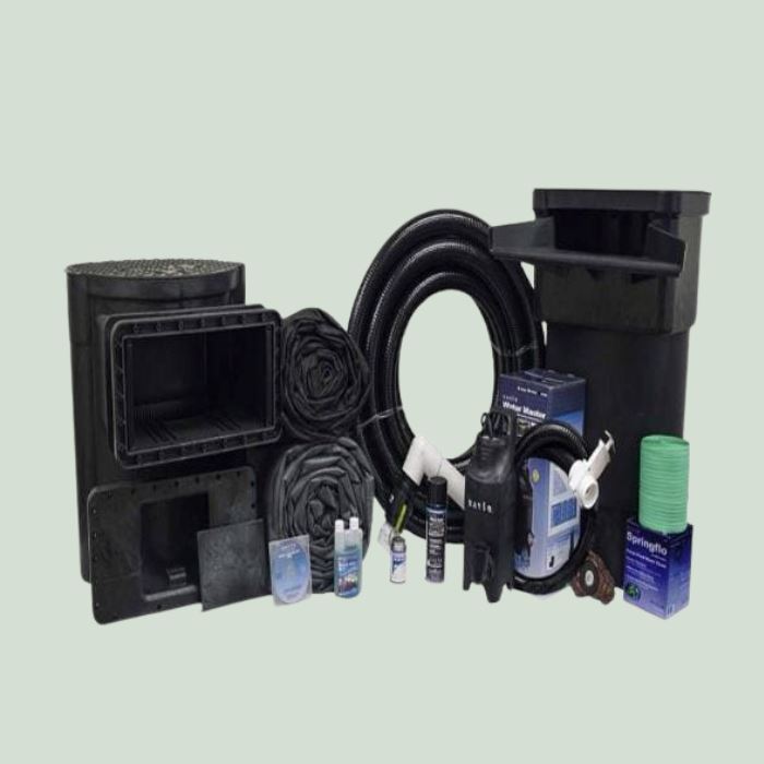 Savio Pond Package 1,500 Gallons with 26 Watt UV Light - Perfect for Backyard Koi Ponds & Water Garden Filtration Systems