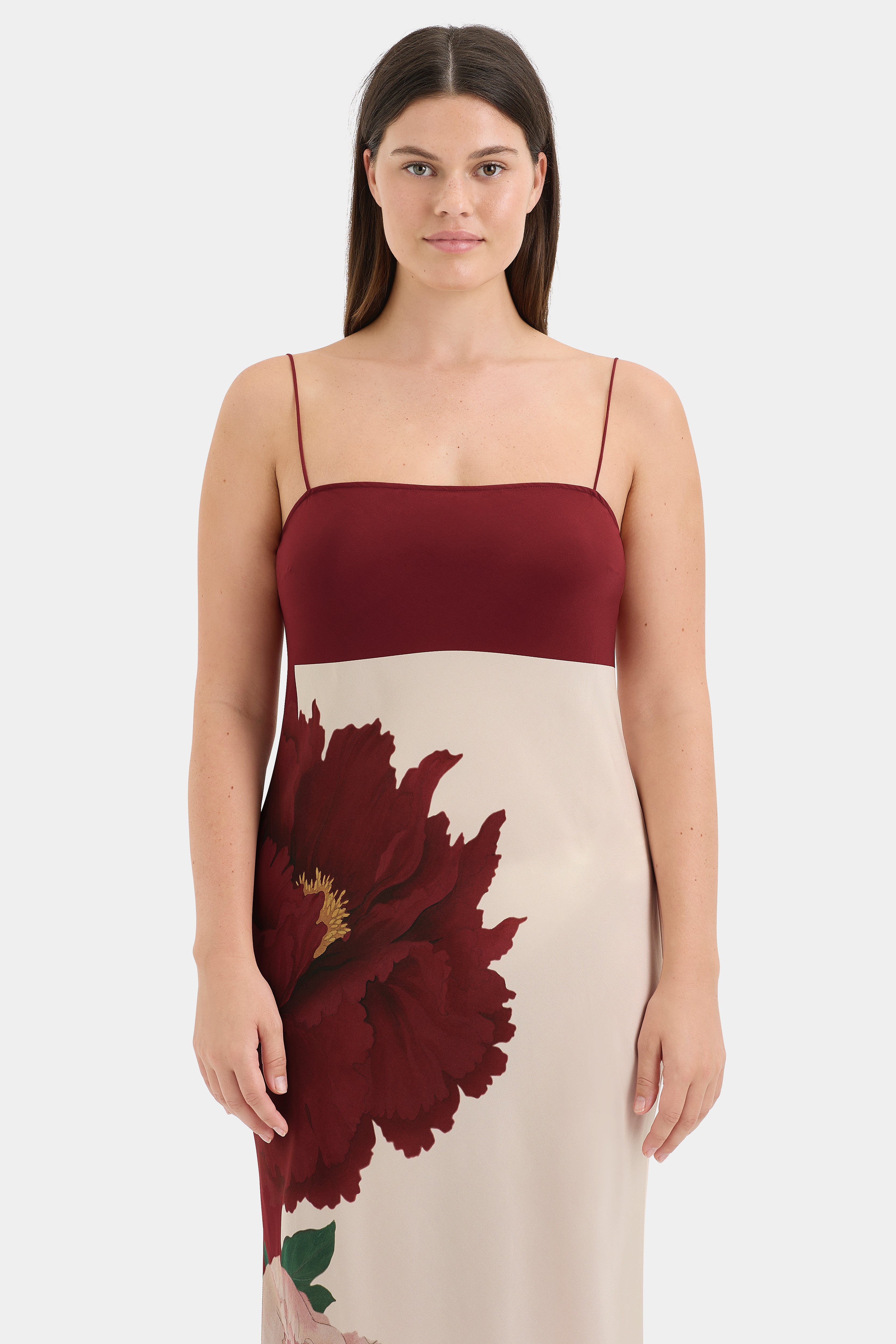 Florian Slip Dress - Elegant Satin Nightgown for Women, Comfortable Sleepwear & Loungewear - Perfect for Bedtime, Relaxing at Home, and Special Occasions