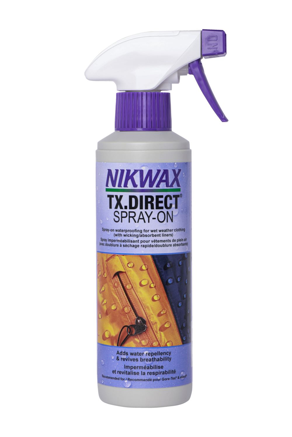 Nikwax TX.Direct® Waterproofing Spray-On Treatment for Outdoor Gear - 10oz | Waterproof Jackets, Tents & Footwear | Ideal for Hiking, Camping & Rainy Weather