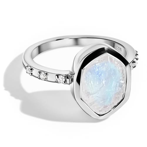 Silver Moonstone Ring - Hypnotic
