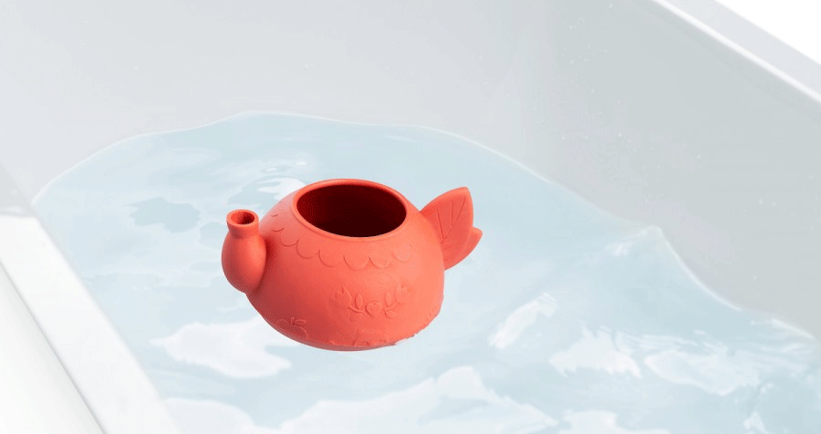 Lilliputiens Alice the Fox Bath Teapot - Adorable Animal Shaped Baby Bath Toy for Sensory Play & Water Fun | Perfect Gift for Toddlers 1-3 Years Old