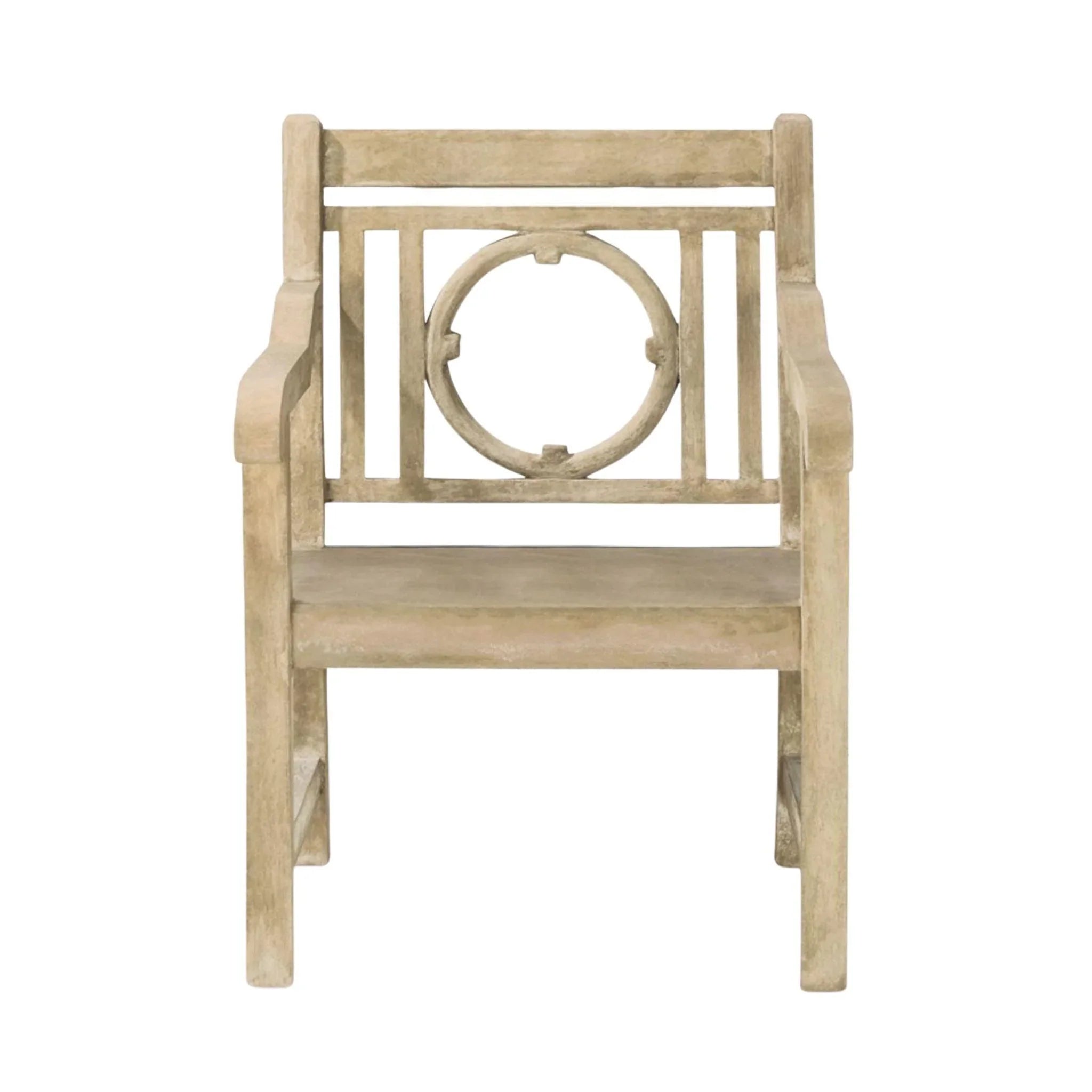 Durable Concrete Outdoor Chair - Weather-Resistant Patio Furniture for Garden, Poolside & Backyard Relaxation