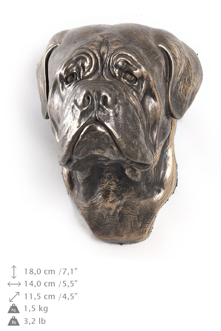 Limited Edition Bordeaux Dog Wall Hanging Figurine - Handcrafted Art Dog Statue for Home & Office Decor | Perfect Gift for Pet Lovers & French Bulldog Enthusiasts