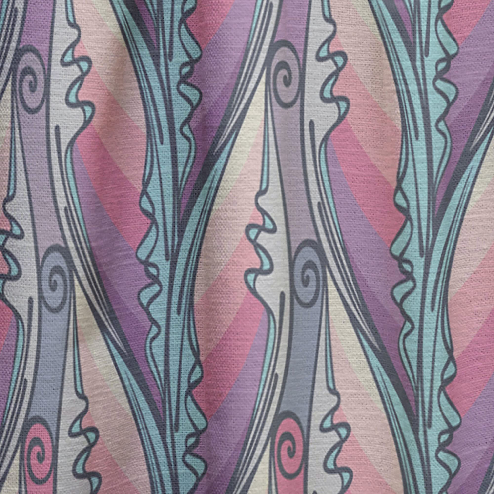 DesignQ Floral Abstract Pattern Thermal Insulated Curtains - Single Panel 52x90 Inches - Elegant Window Treatments for Bedroom & Living Room | Perfect for Home Decor, Privacy & Temperature Control