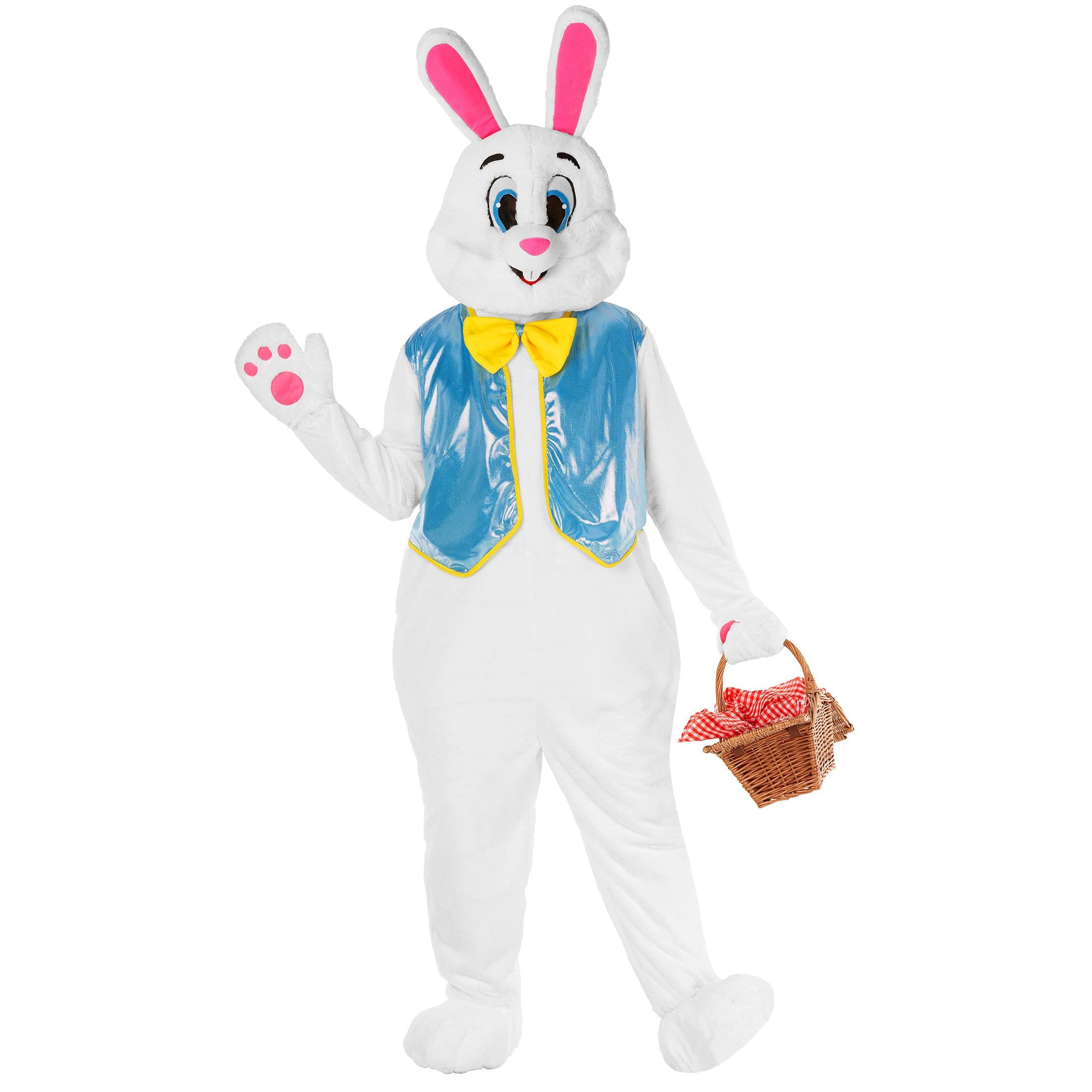 Easter Bunny Costume for Adults - Rabbit Mascot Outfit Bunny Suit with Morph Design | Perfect for Easter Parties, Halloween Costumes & Cosplay Events