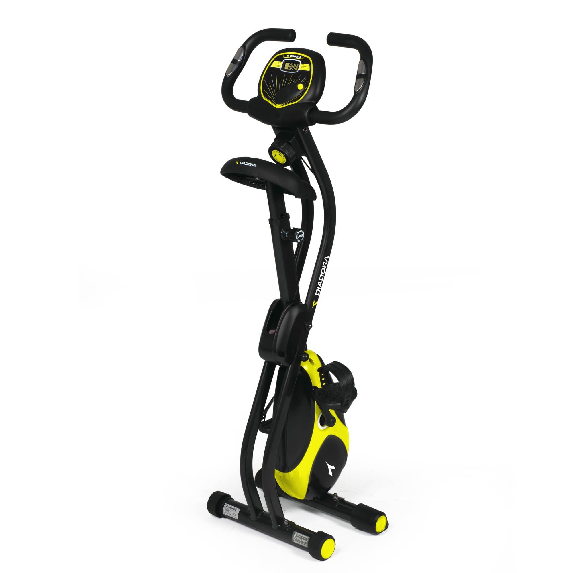 Diadora Foldable Smart Exercise Bike for Home Gym - Space Saving Indoor Cycling Bike for Cardio Workout - Perfect for Small Apartments & Home Fitness Training (Black)