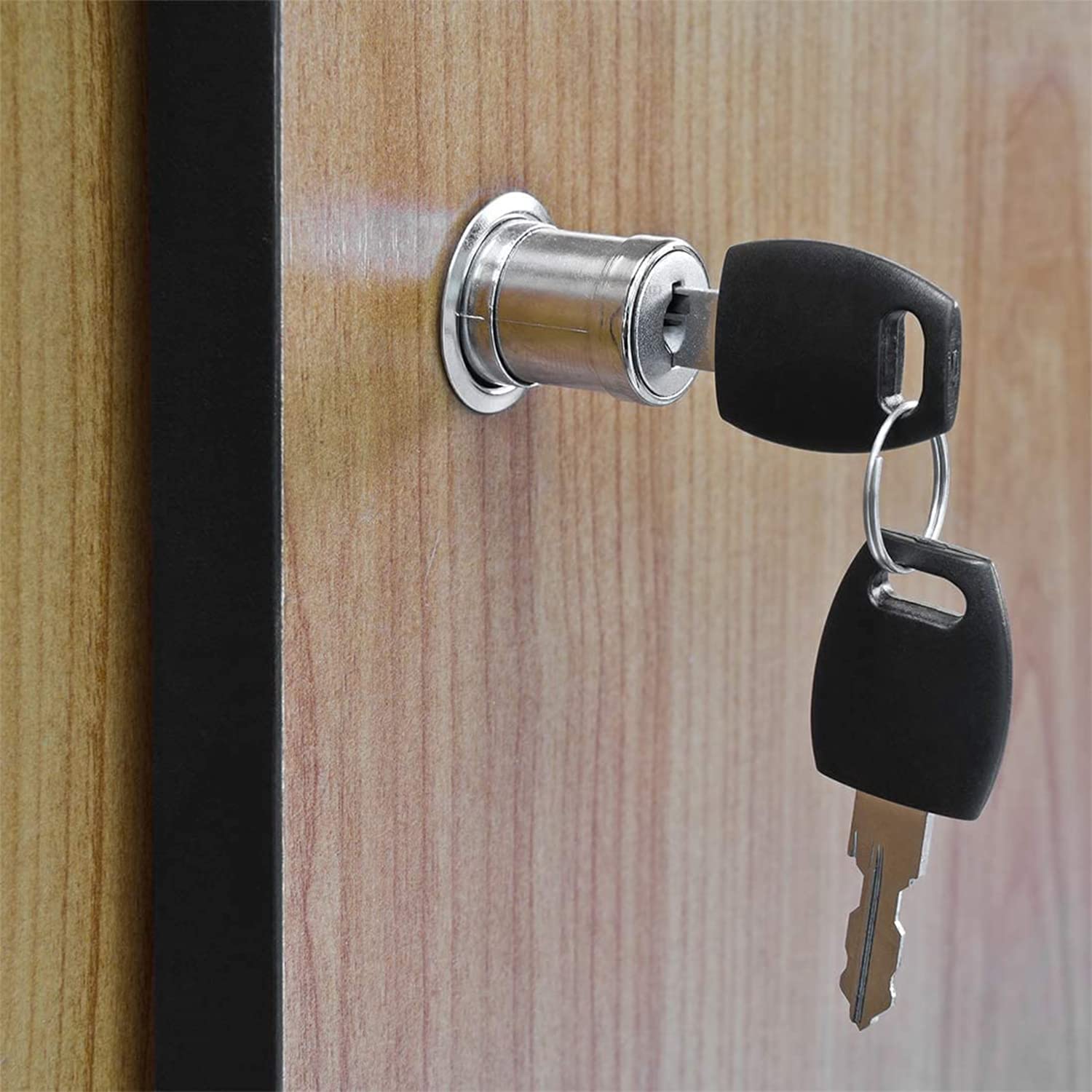 MroMax 32mm Thread Cylinder Cam Lock with Key - Secure Cabinet & Drawer Lock Accessories for Home, Office, and Storage Boxes (1 Piece)