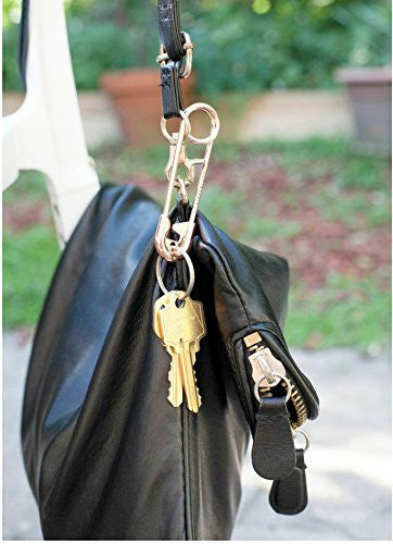 Kikkerland Safety Pin Keychain - Durable Stainless Steel Key Ring for Keys, Bags & Backpacks - Perfect for Travel, Hiking & Everyday Use