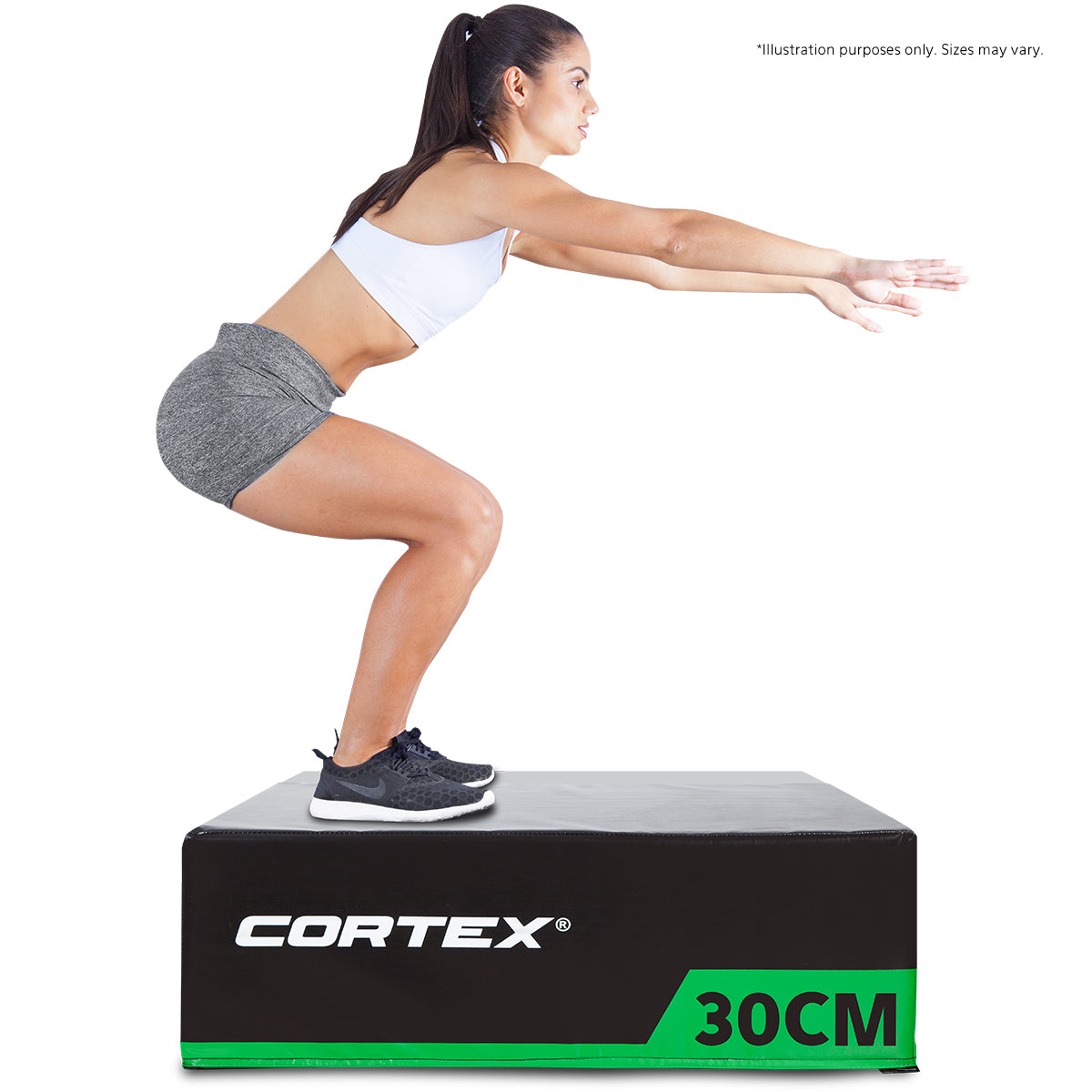 CORTEX Soft Plyo Box 30cm - Adjustable Jump Box for CrossFit, Home Gym & Plyometric Training - Perfect for Workouts, Fitness Training & Exercise Routines