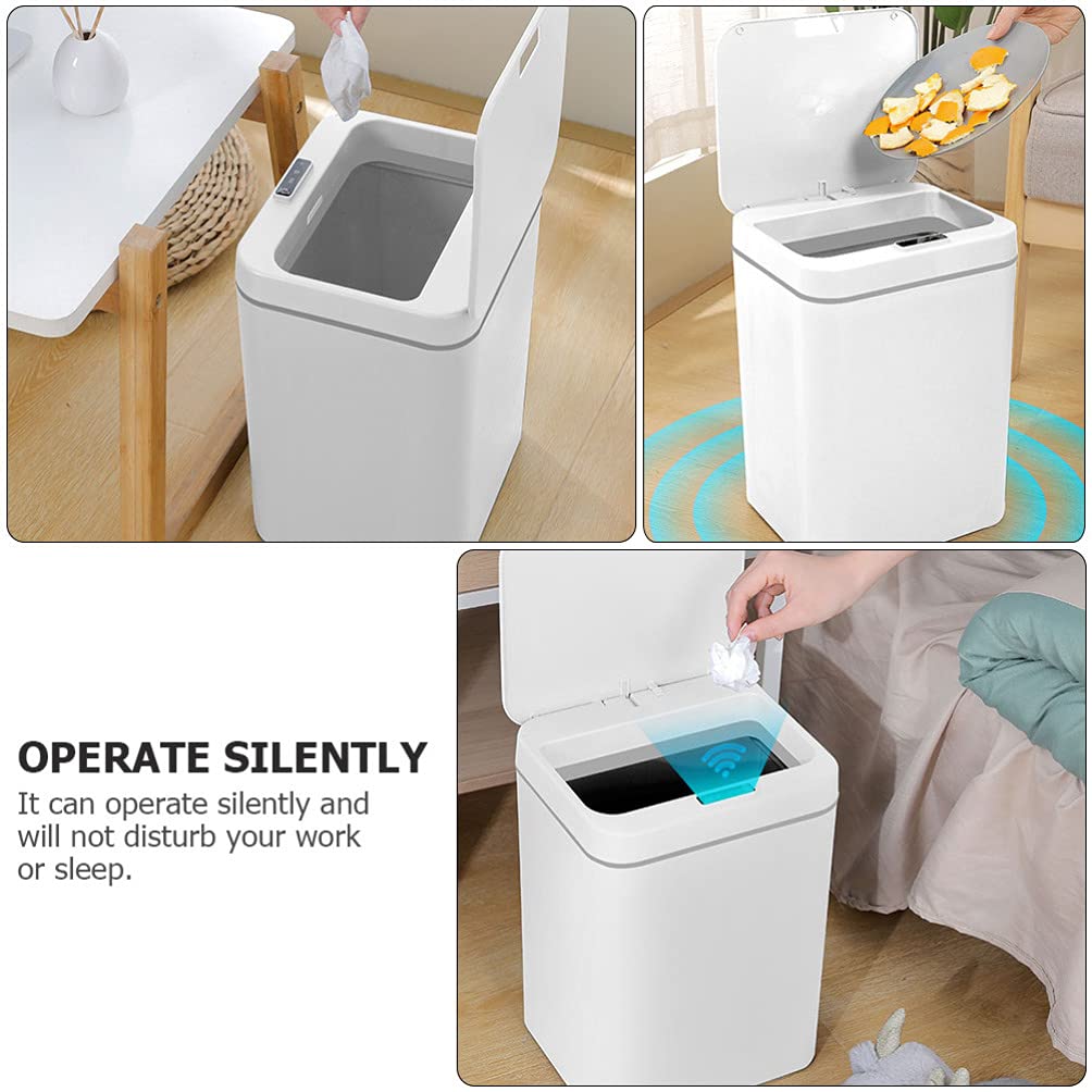 Automatic Sensor Trash Can - Smart Induction Garbage Bin with Motion Sensor, Hands-Free Waste Container for Kitchen, Bathroom, Office & Home Use