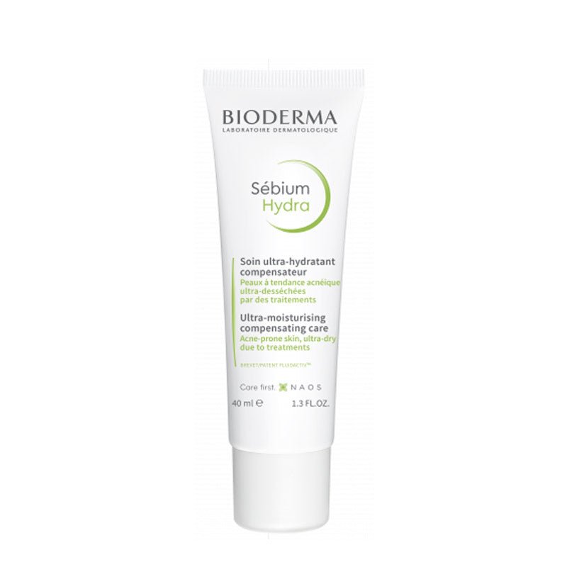 Bioderma Sebium Hydra Ultra Moisturizing Compensating Care - Hydrating Face Cream for Oily & Sensitive Skin - Daily Skincare Routine for Acne-Prone Skin