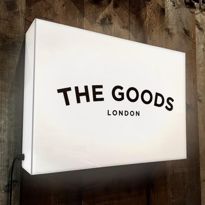 Custom LED Light Box with Acrylic Front - Personalized Logo Sign for Coffee Shops, Hotels & Retail Stores - Indoor Business Advertising & Decorative Lighting (Circle Shape)