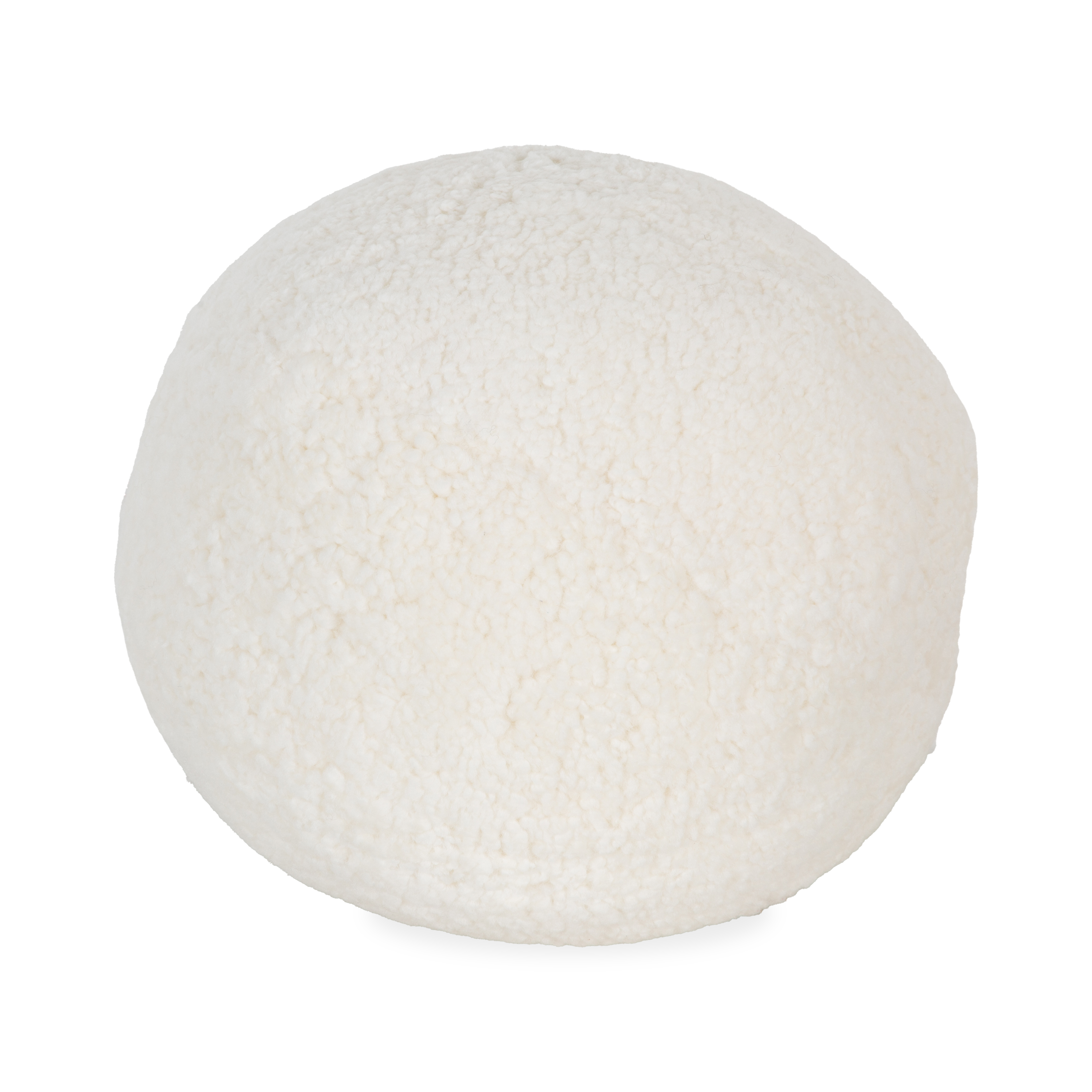 Luxury Round Sheepskin Pillow - Soft & Hypoallergenic Natural Wool Pillow for Bed, Sofa & Nursery - Perfect for Cozy Home Decor, Relaxation & Baby Comfort