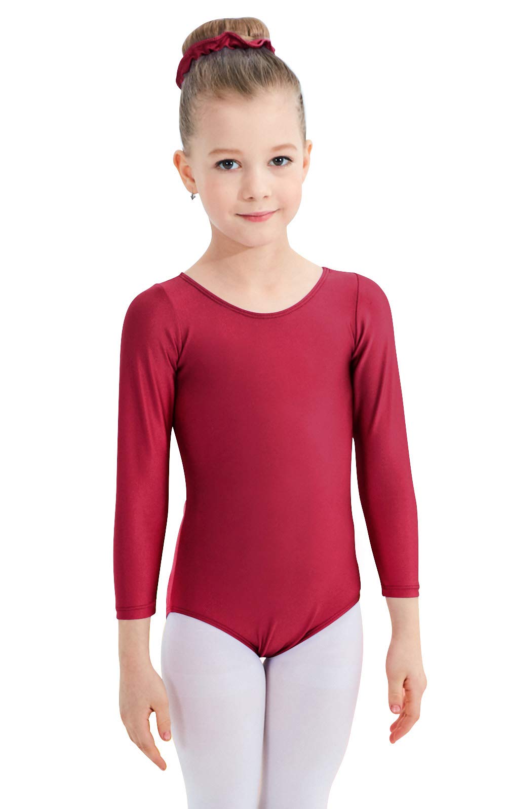 Speerise Girls Long Sleeve Leotard - Gymnastics & Dance Leotards for Kids 3-12 Years - Stretchy Unitard for Ballet, Cheerleading & Performance - Perfect for Recitals, Competitions & Practice