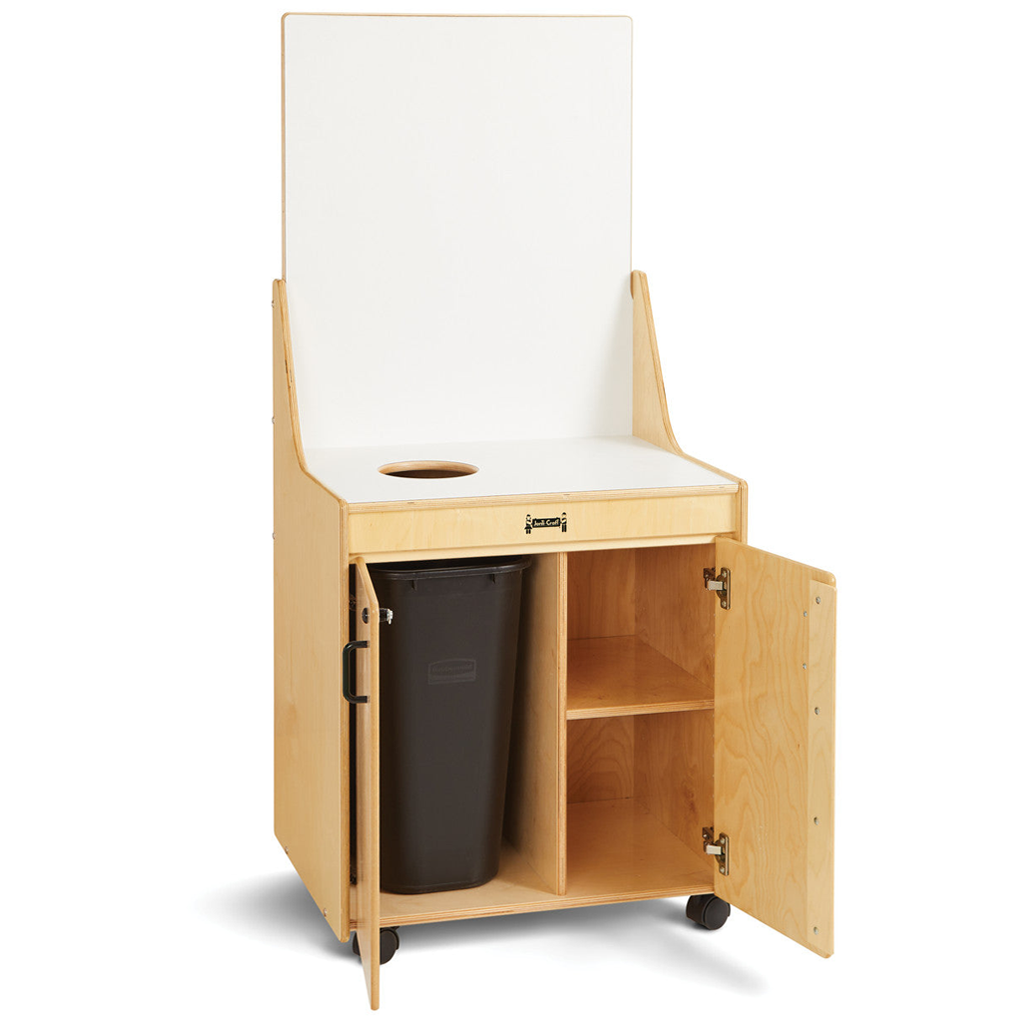 Jonti Craft Sanitization Cart 1355JC - Mobile Cleaning Station for Schools & Daycares | Disinfecting Supply Organizer with Wheels for Classrooms, Hospitals & Offices