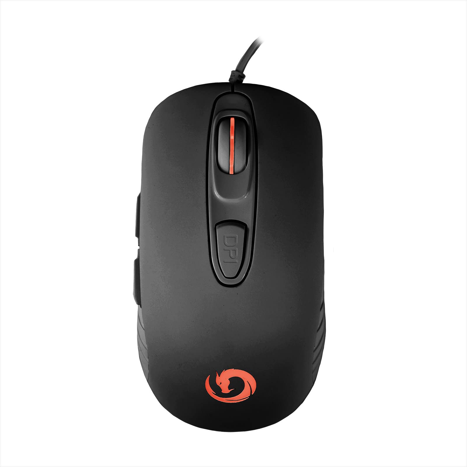 Nuwo Loki USB Wired Gaming Mouse - Ergonomic Optical PC & Laptop Mouse with 6 Programmable Buttons, 4 Adjustable DPI (800/1200/1800/2400), 7 RGB LED Colors - Black | Perfect for Gaming, Office Work & Graphic Design