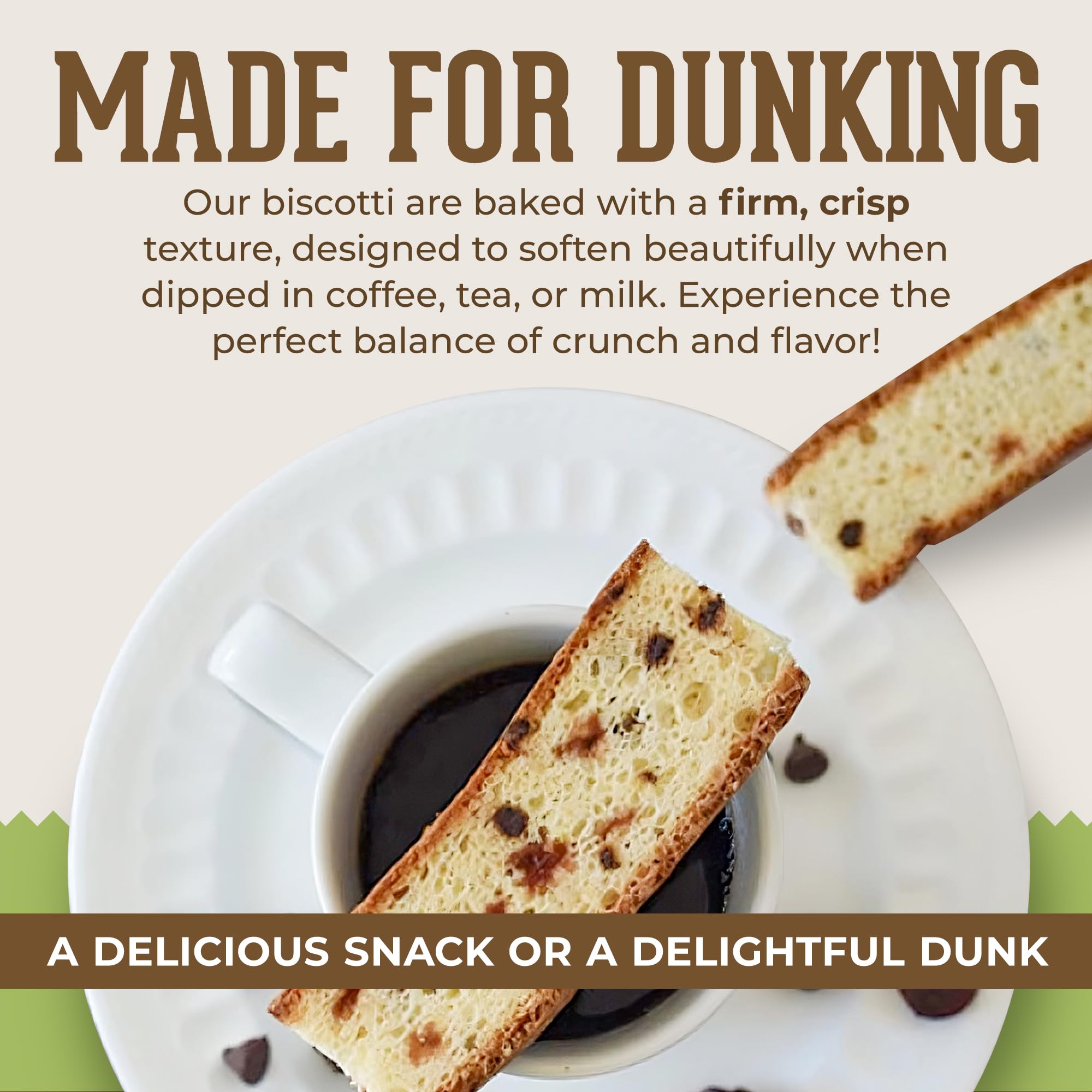 DIJAS Natural Fat Free Biscotti Cookies - Individually Wrapped, Preservative Free, Low Calorie Snack (12oz, Almond Anise) | Perfect for Office Snacks, Gift Baskets & Healthy Desserts