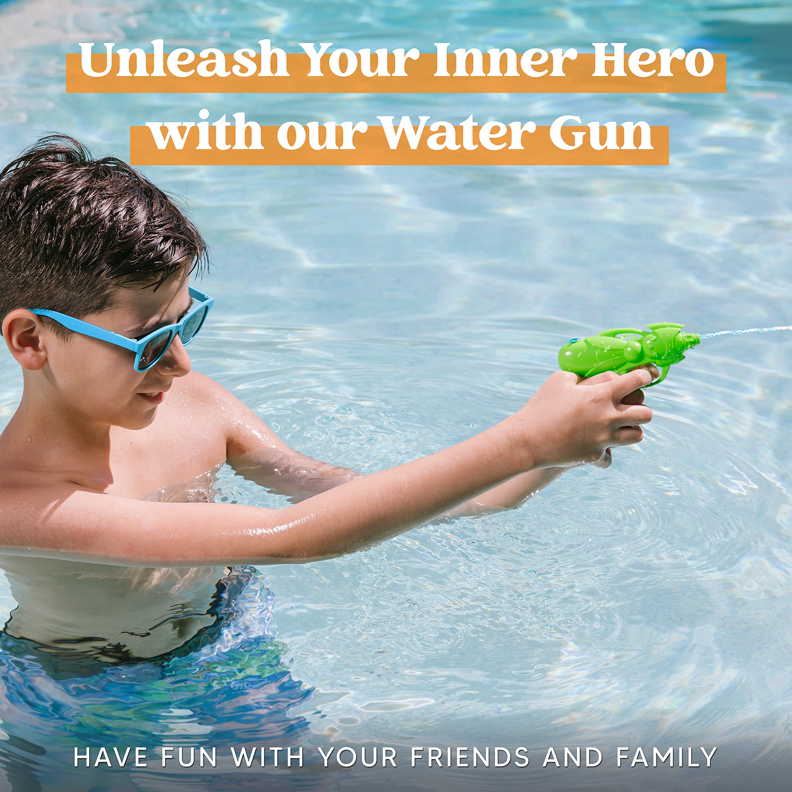 Sloosh 36 Pack Water Gun Toys - Colorful Mini Water Blasters for Kids, Pool Party, Outdoor Summer Fun & Backyard Games - Perfect for Boys & Girls Ages 5-12