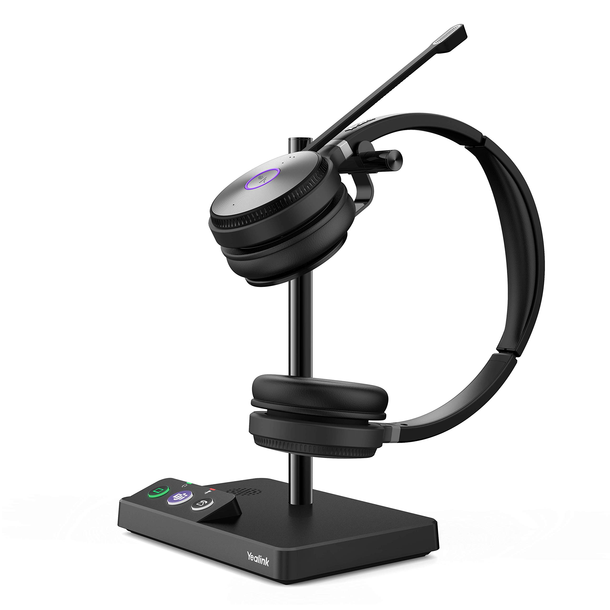Yealink WH62 Wireless Headset with Noise-Canceling Microphone - Teams & Zoom Certified - Compatible with PC, Laptop, Mac, VoIP & SIP Phones - Perfect for Office Calls, Remote Work & Video Conferencing