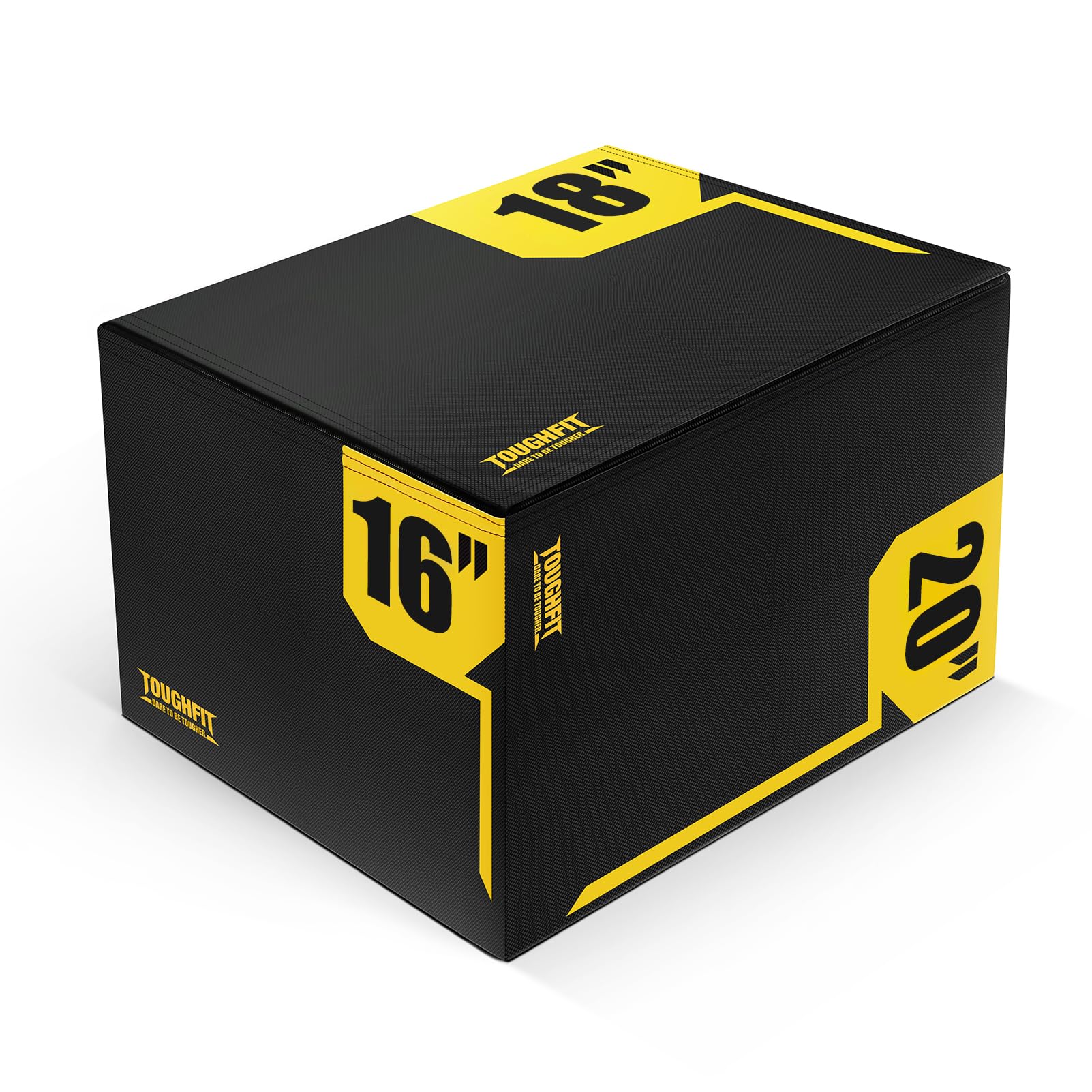 3-in-1 Adjustable Height Foam Plyo Box - Premium Jump Box for CrossFit, MMA & Home Gym Workouts - High-Density PVC Platform for Plyometric Training - Perfect for HIIT, Strength Training & Fitness Routines